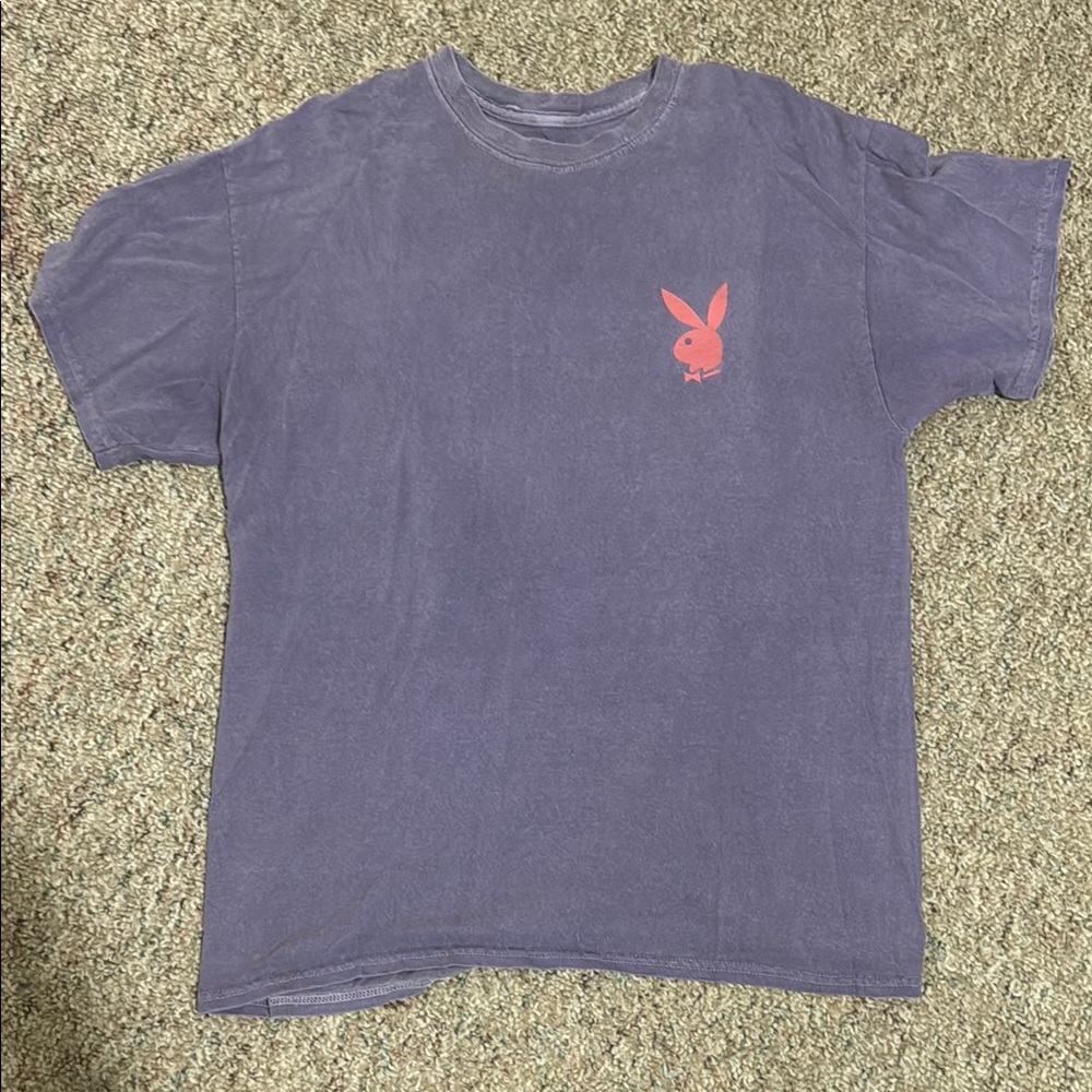 PLAYBOY Purple and Pink Short Sleeve Tee